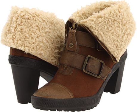 Juicy Couture Polly Buckle Boots in Brown (bark) | Lyst