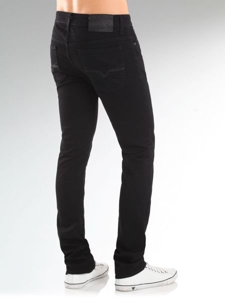 Guess Skinny Jeans in Black for Men (black denim) | Lyst