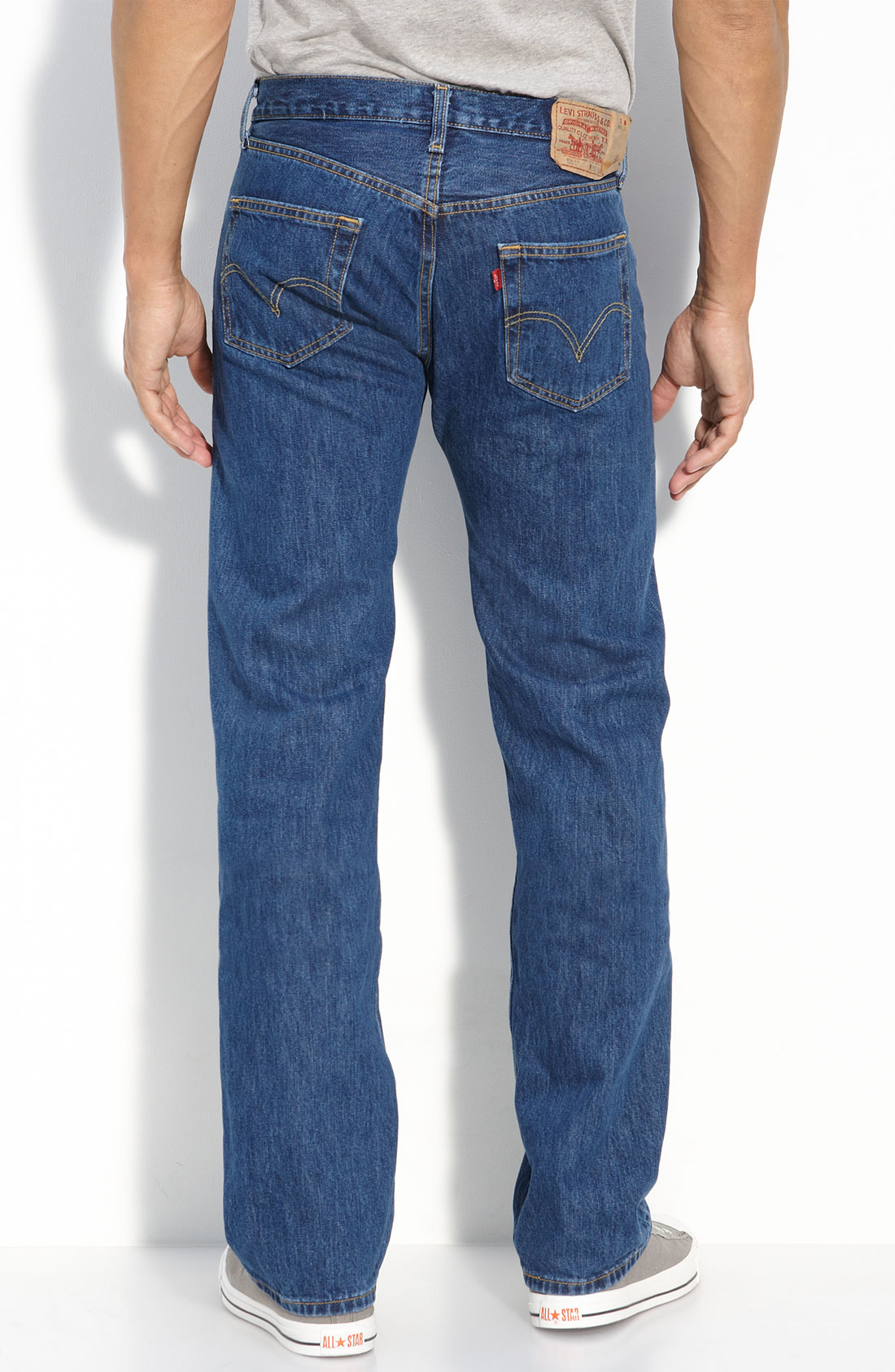 Levi's Red Tab™ 501 Straight Leg Jeans (dark Stonewash Wash) in Blue ...