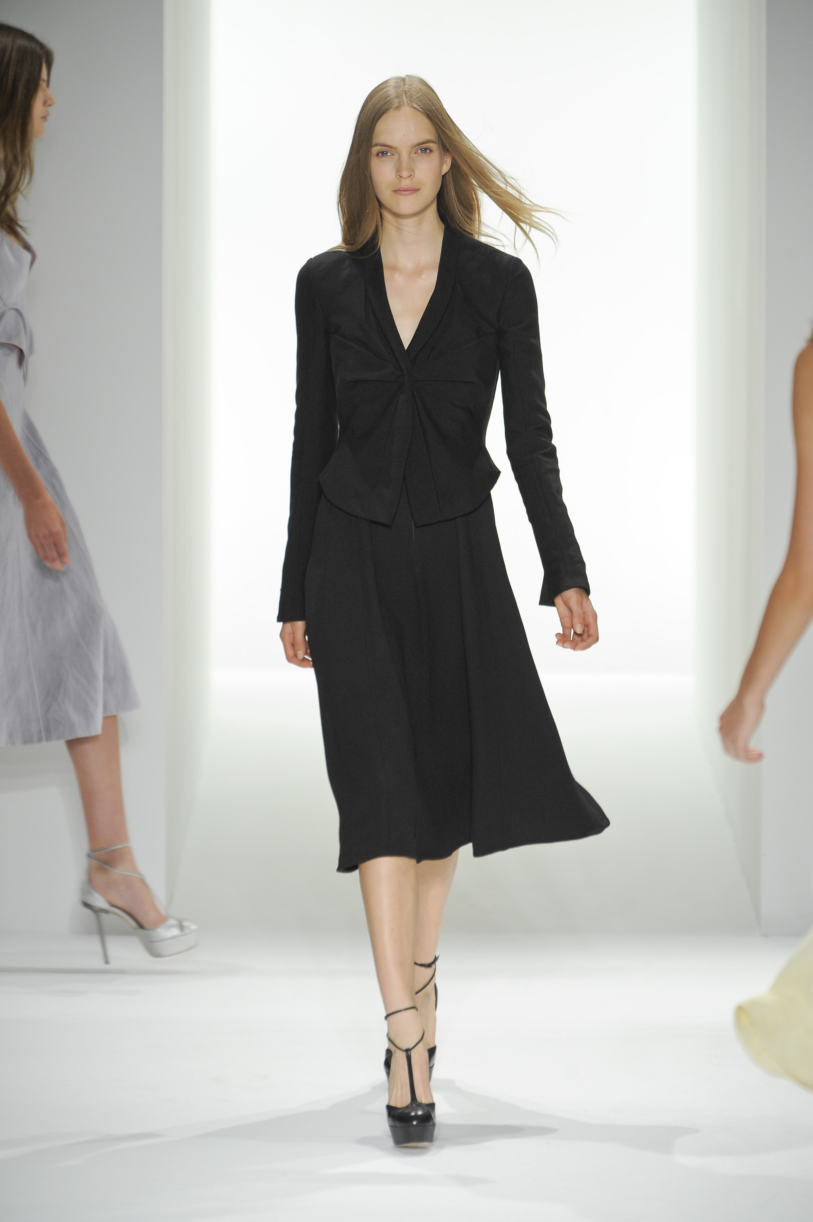 Calvin Klein Spring 2012 Black Skirt Suit in Black | Lyst