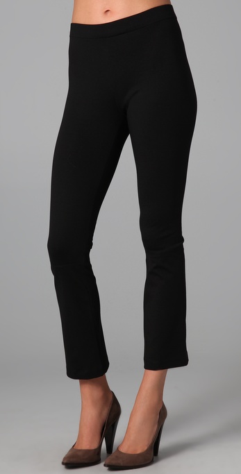 black flare leggings