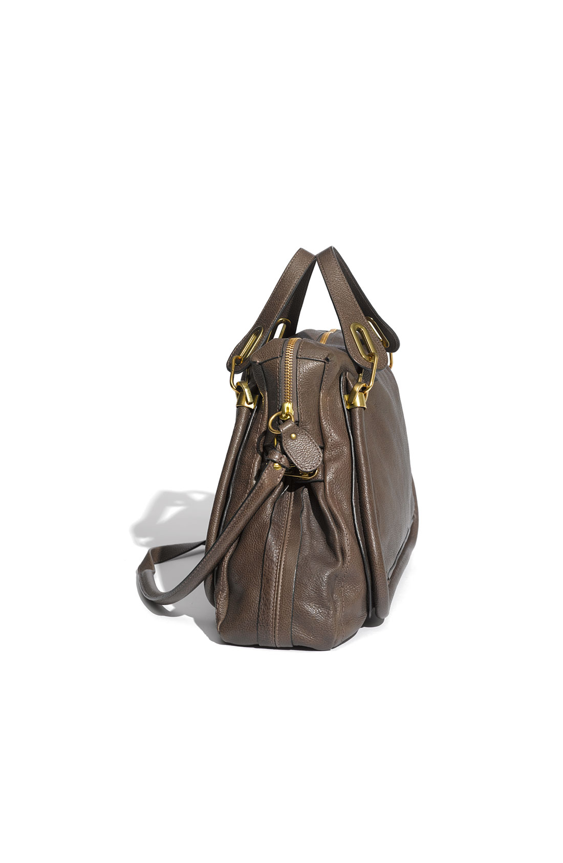 Chlo Paraty - Large Calfskin Leather Satchel in Brown (rock) | Lyst