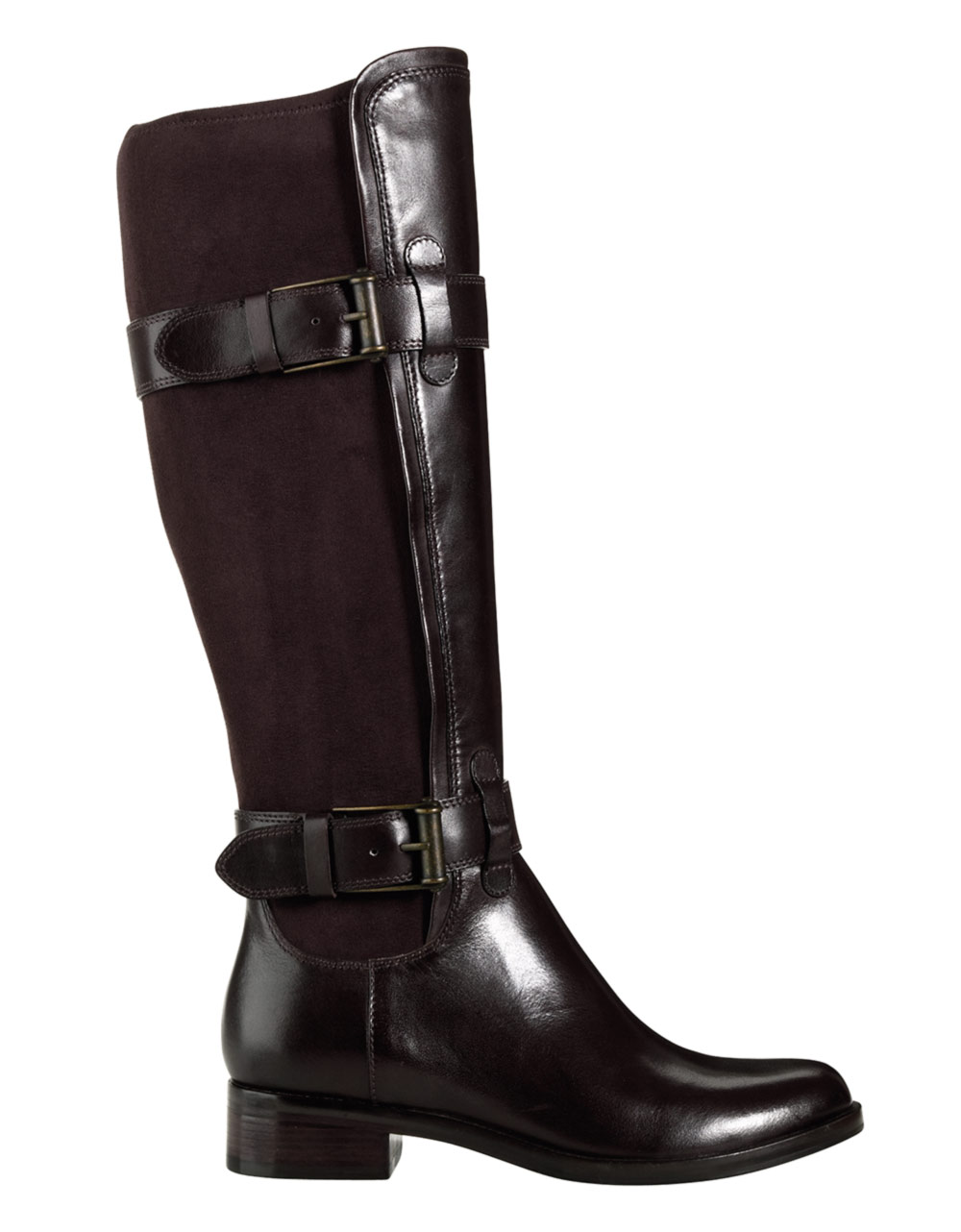 Cole Haan Whitley Buckled Leather Boots in Brown (chocolate leather) | Lyst