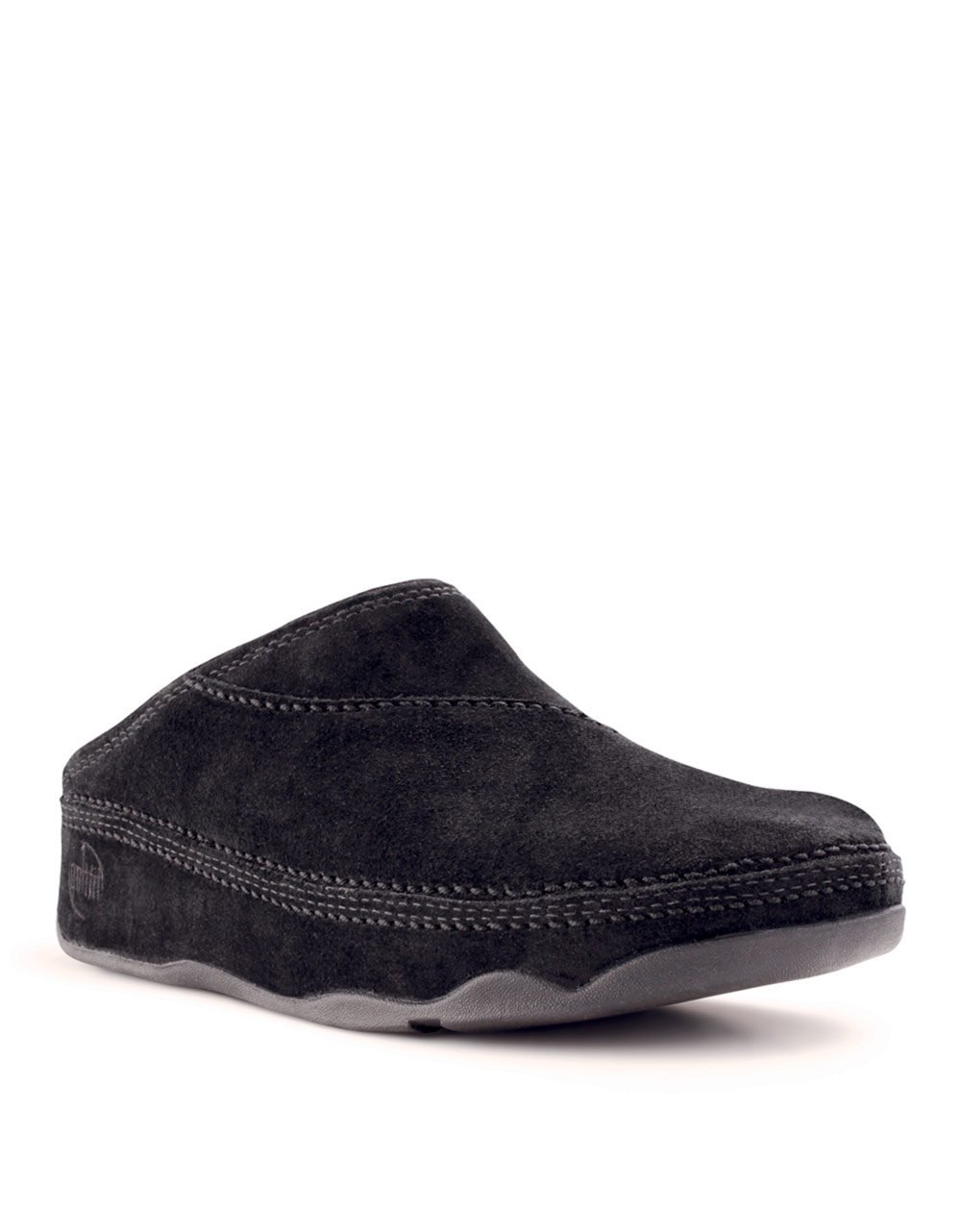 black flat clogs