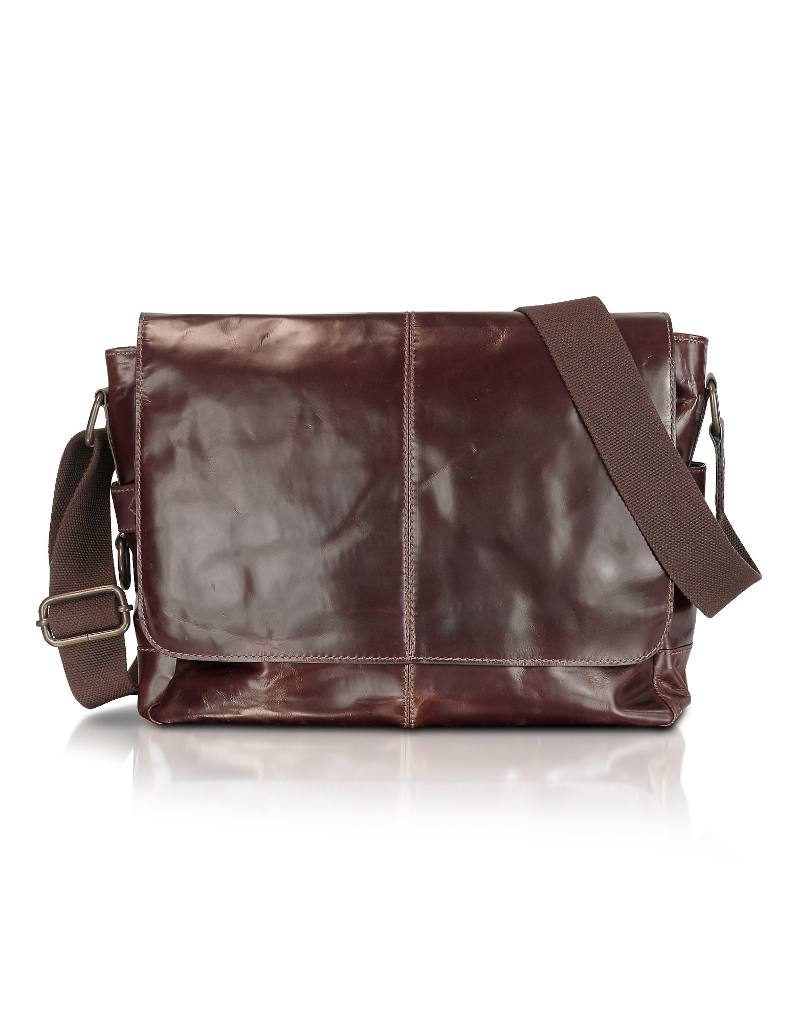 Lyst Fossil Jackson Ew Leather Laptop Messenger Bag In Brown For Men Gallery