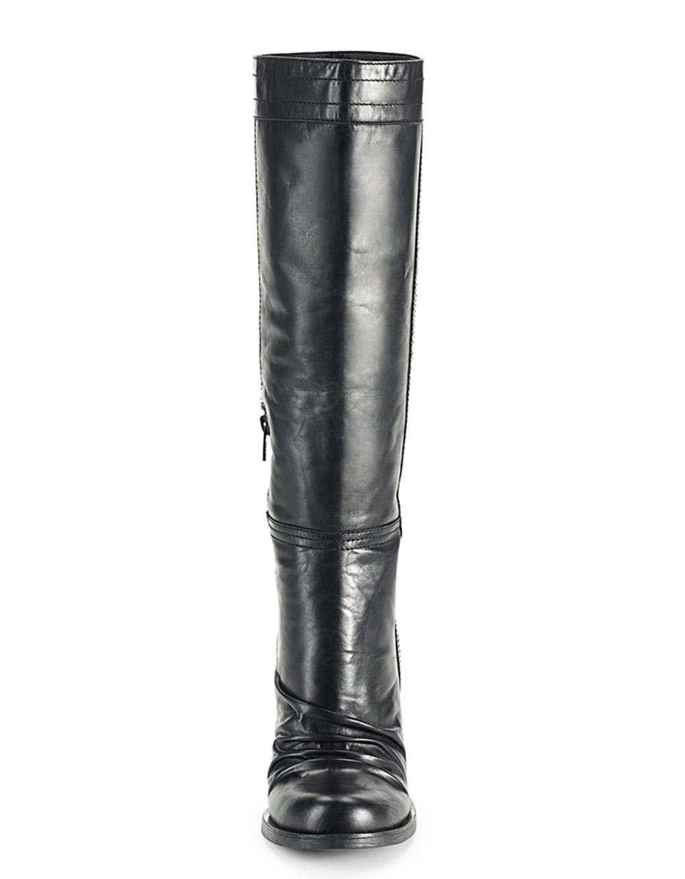 Jessica Simpson Tustiny Tall Leather Boots in Black - Lyst