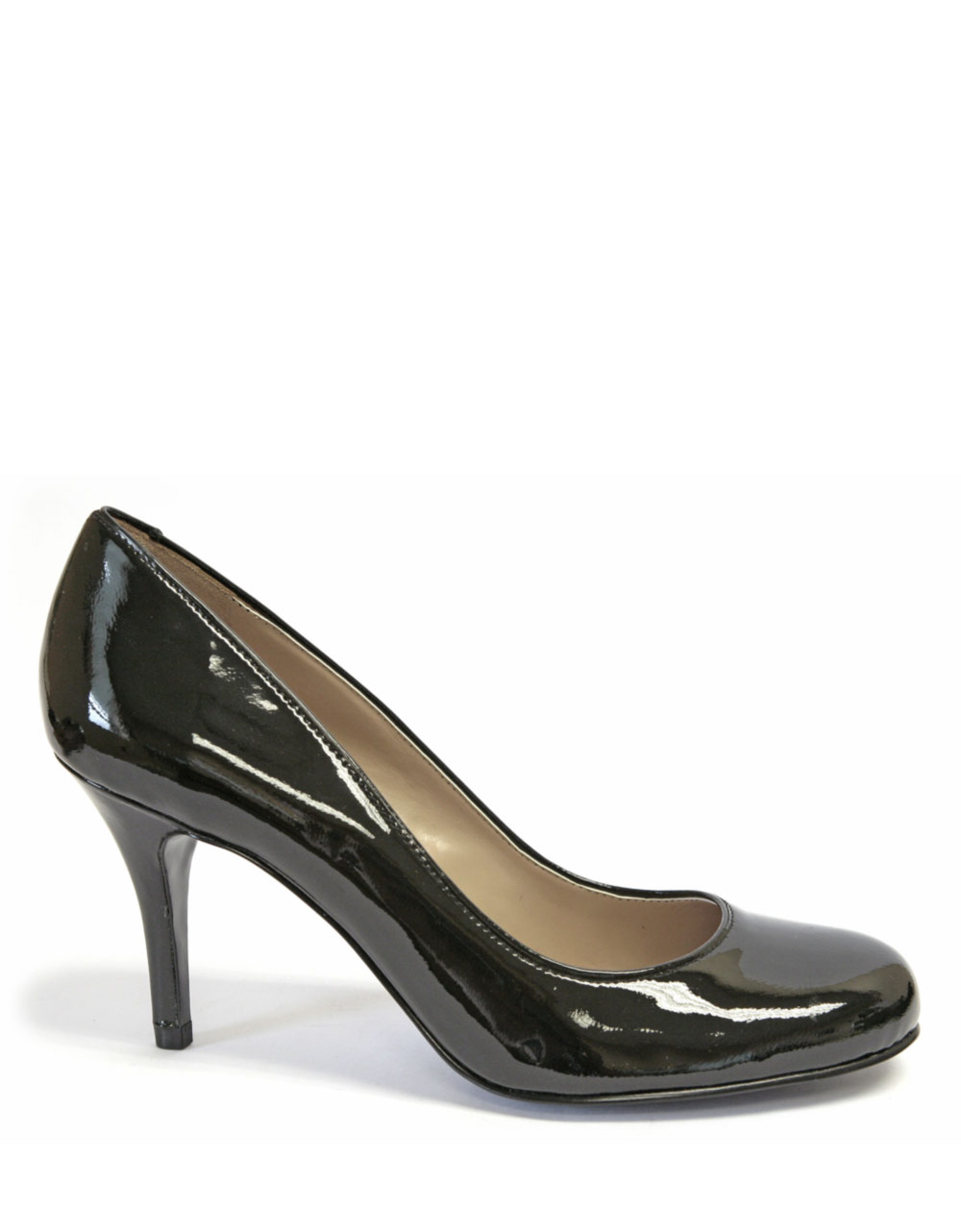 Tahari James Patent Leather Pumps in Brown (black patent) | Lyst