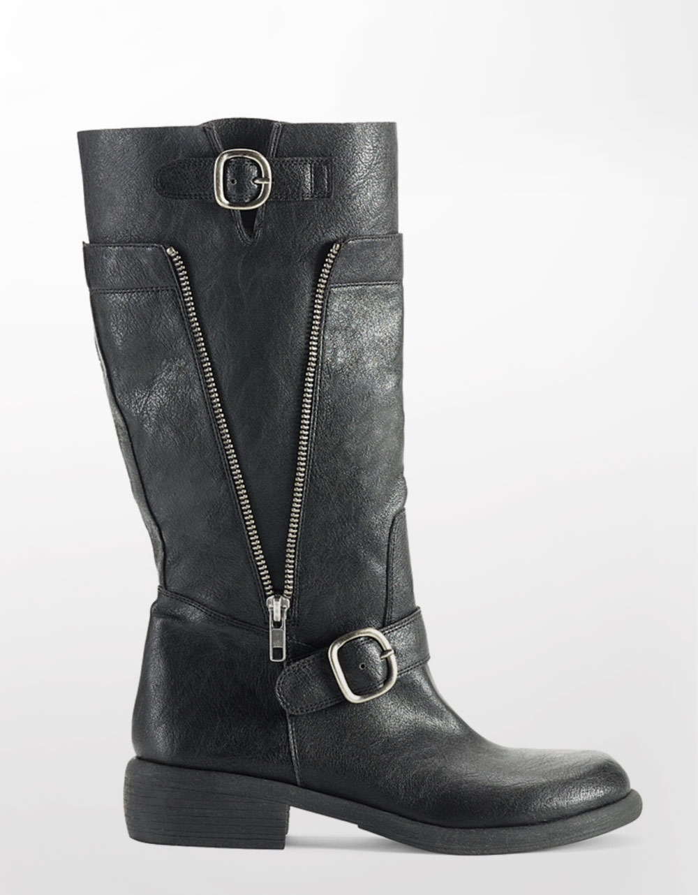 Jessica Simpson Pepper Leather Zip Boots in Black (black leather) | Lyst