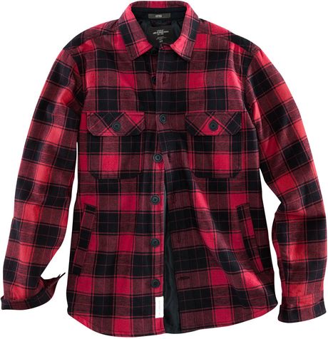 H&m Flannel Shirt in Black for Men (red) | Lyst