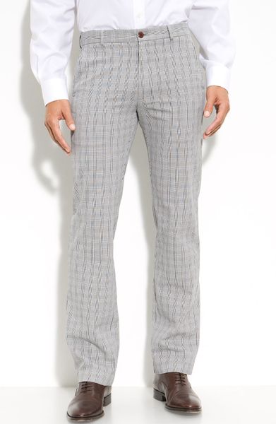 Dockers Slim Plaid Work Khaki Pants in Gray for Men (grey plaid) | Lyst