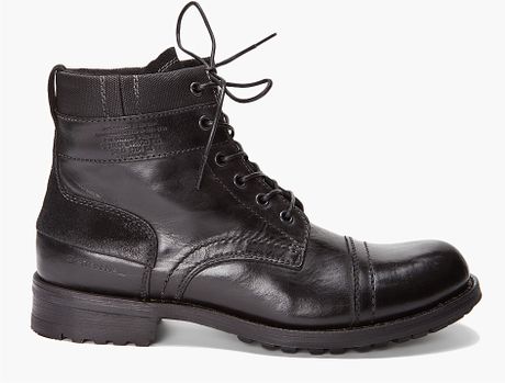 G-star Raw Patton Officer Cap Boots in Black for Men | Lyst