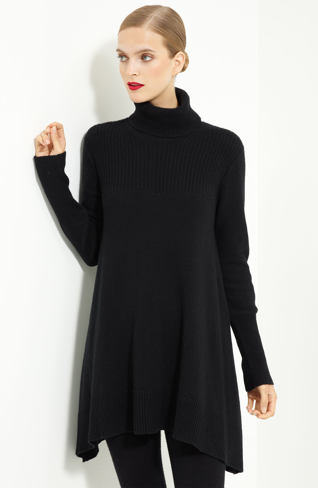 Donna Karan New York Collection Cashmere Tunic in Black | Lyst