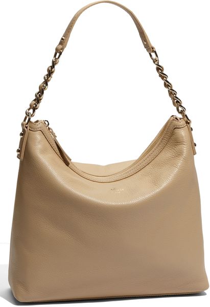 Kate Spade Cobble Hill - Medium Serena Leather Hobo in Beige (palamino ...