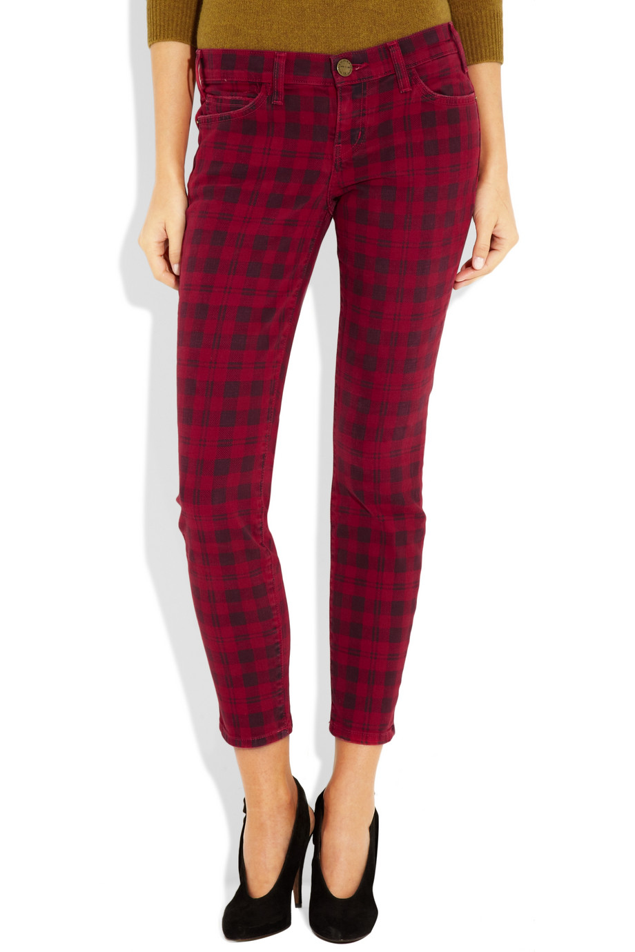 red plaid jeans mens