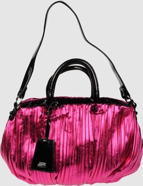 Miss Sixty Large Leather Bags in Purple (fuchsia) | Lyst