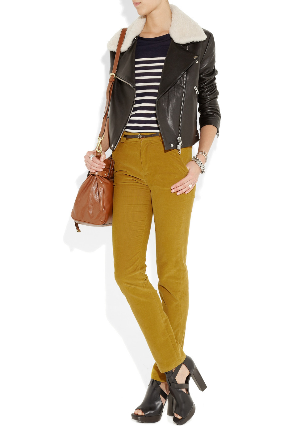 mustard yellow corduroy pants