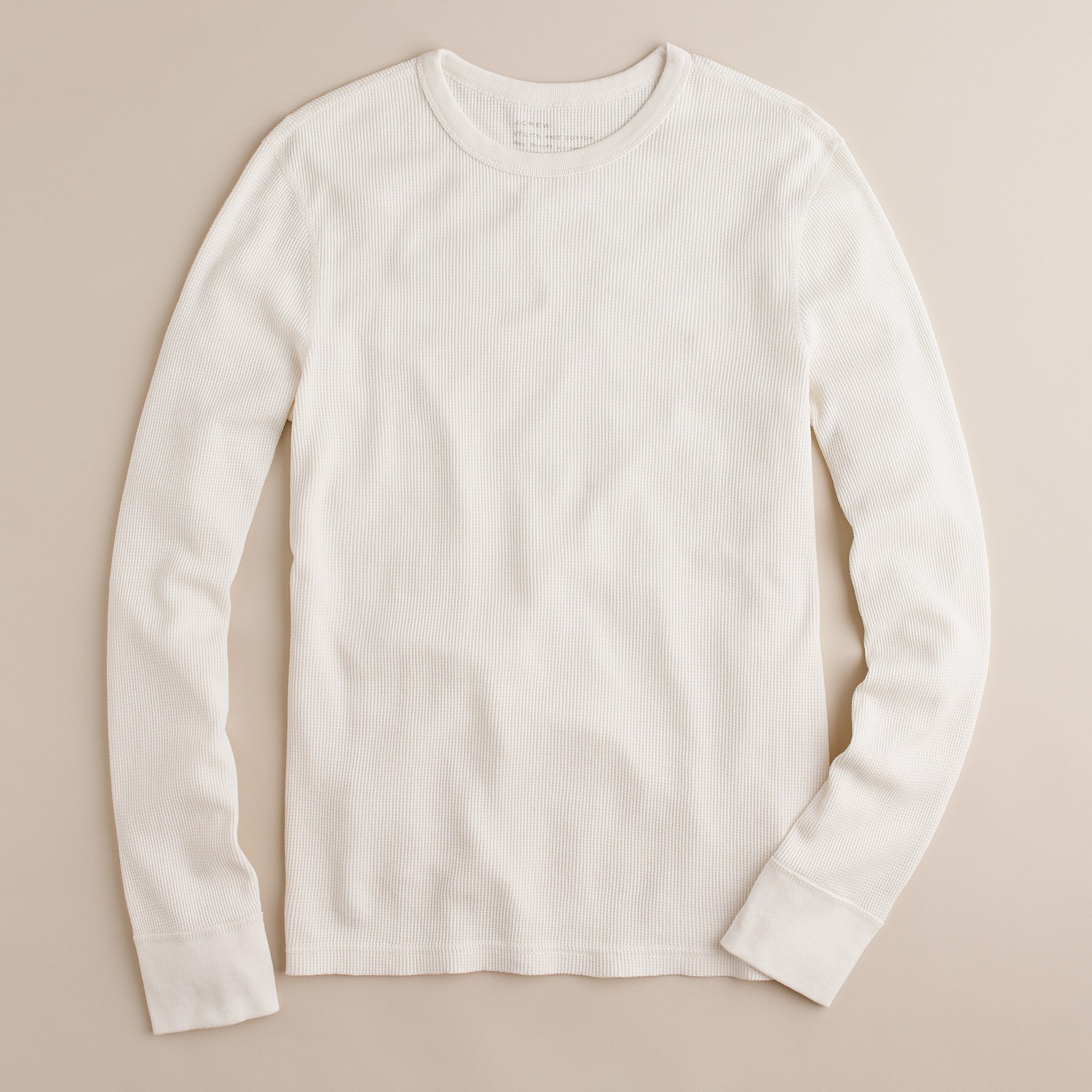 J.crew Spindletop Waffle Longsleeve Tee in White for Men Lyst