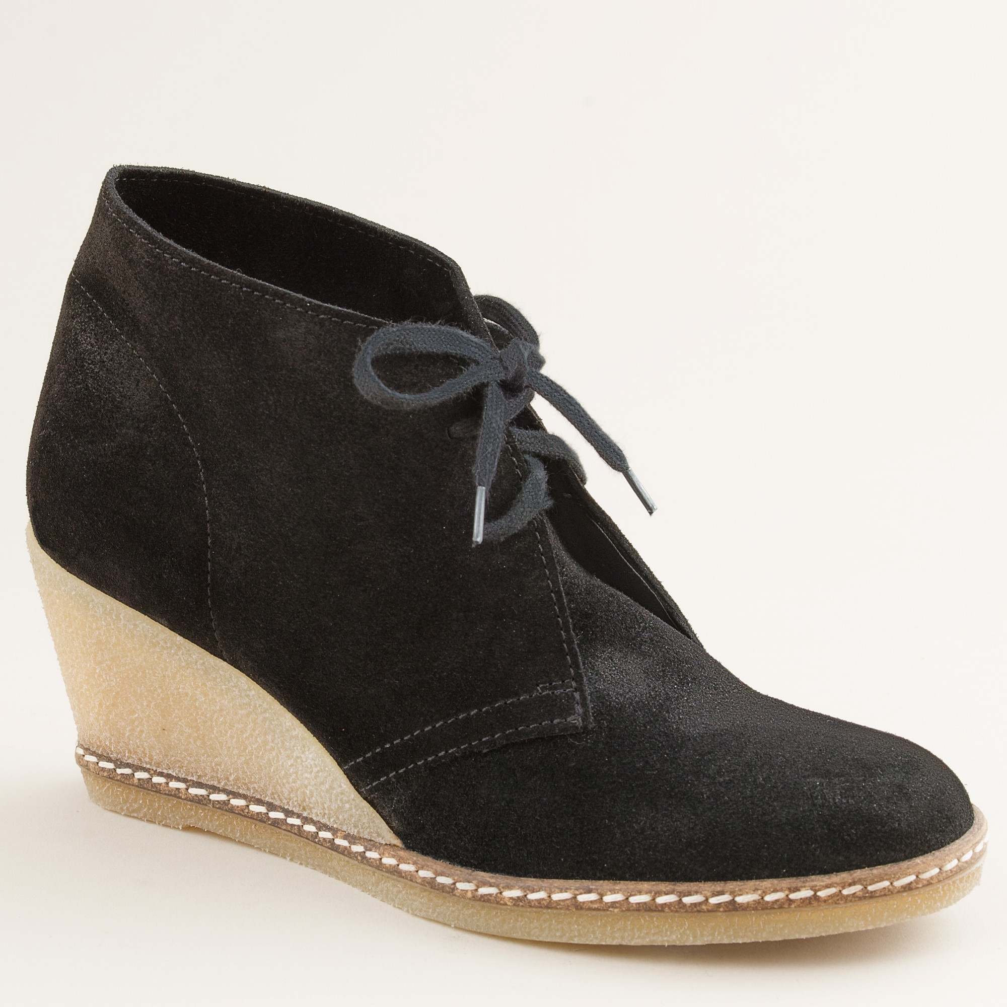 J.crew Macalister Wedge Boots in Black | Lyst