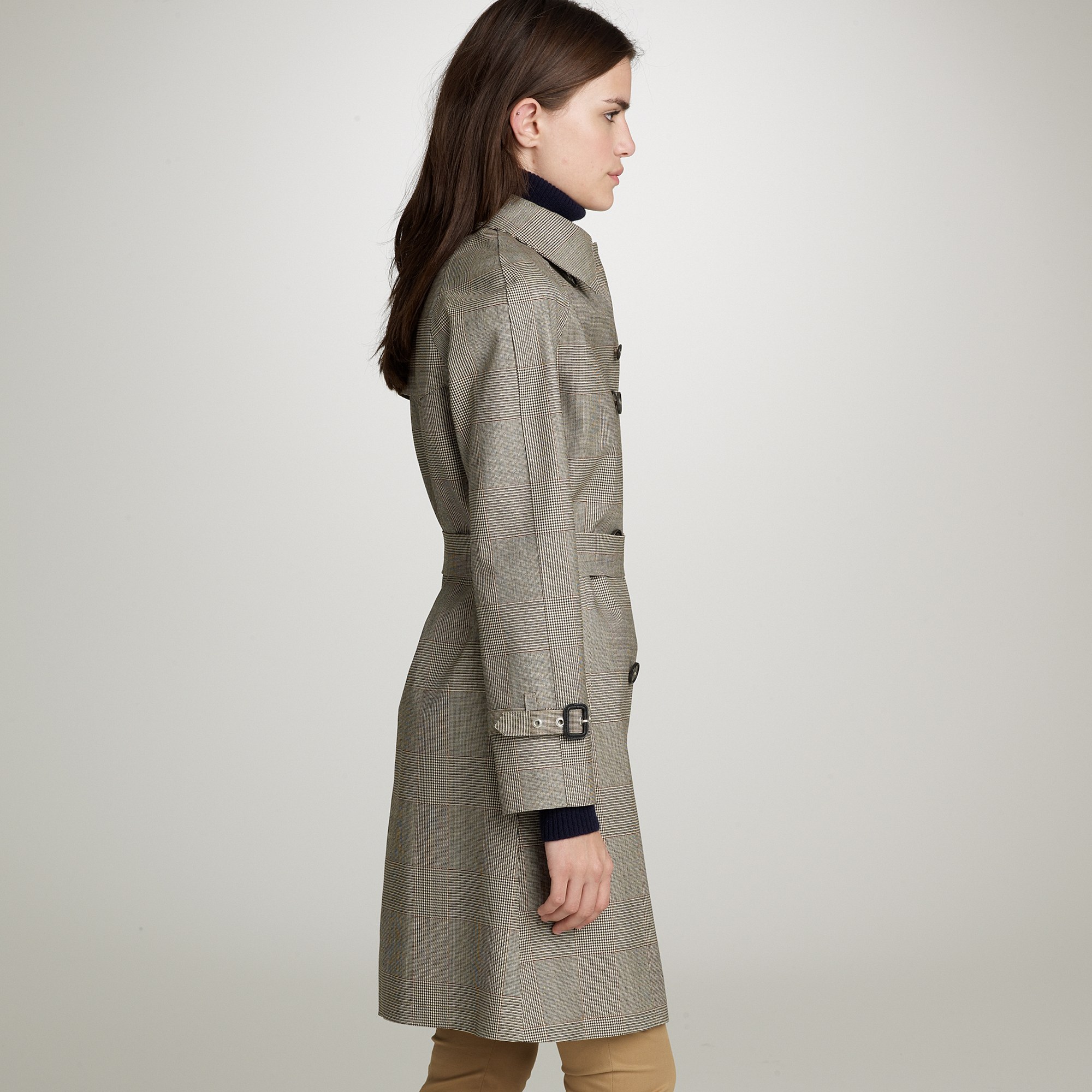 Lyst - J.Crew Mackintosh® Dollar Trench Coat in Bonded Glen Plaid in Gray