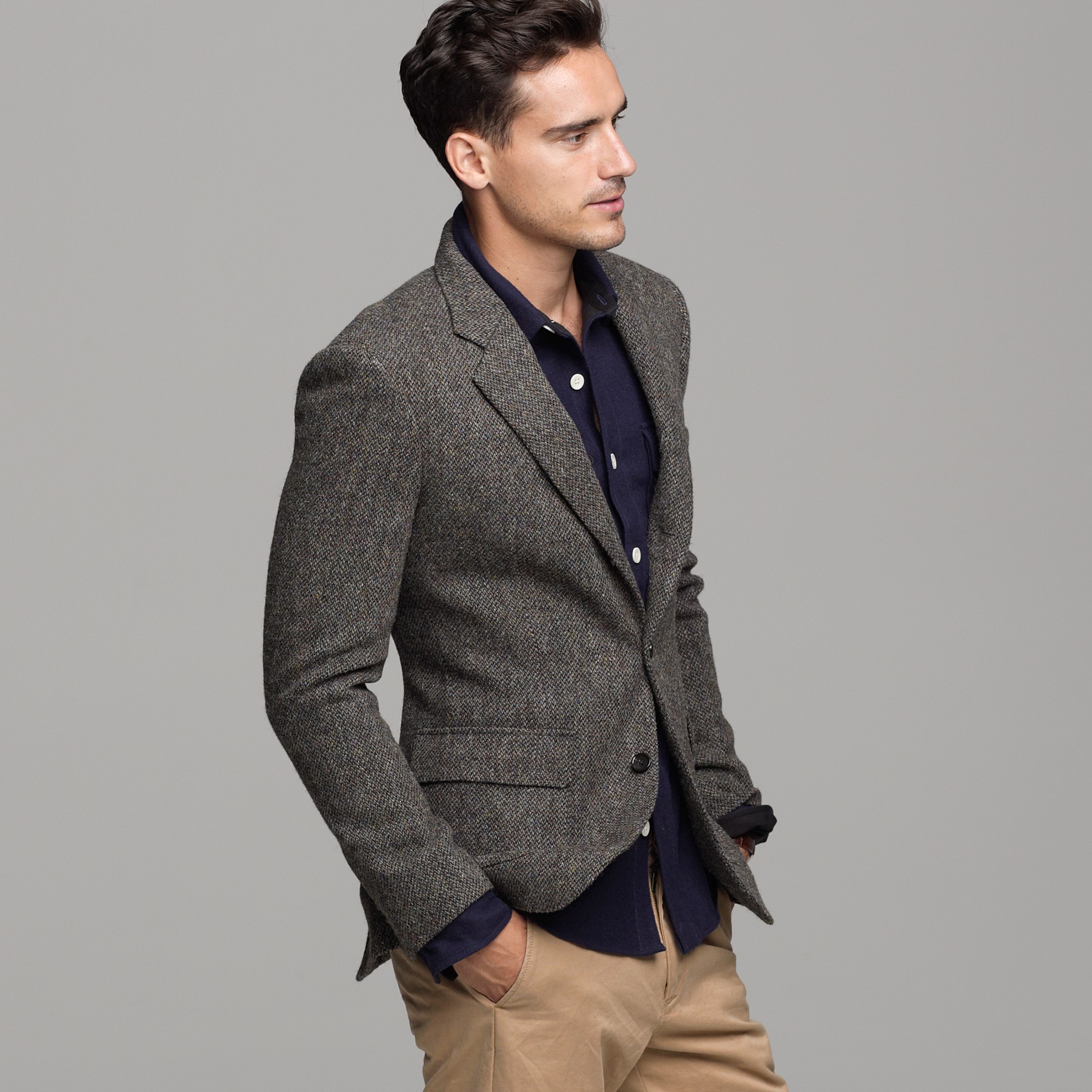 J.crew Harris Tweed Sportcoat in Ludlow Fit in Brown for Men | Lyst