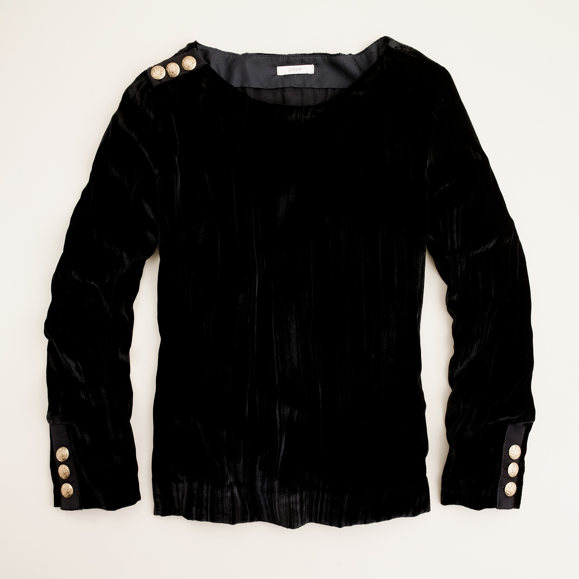 j crew velvet shirt