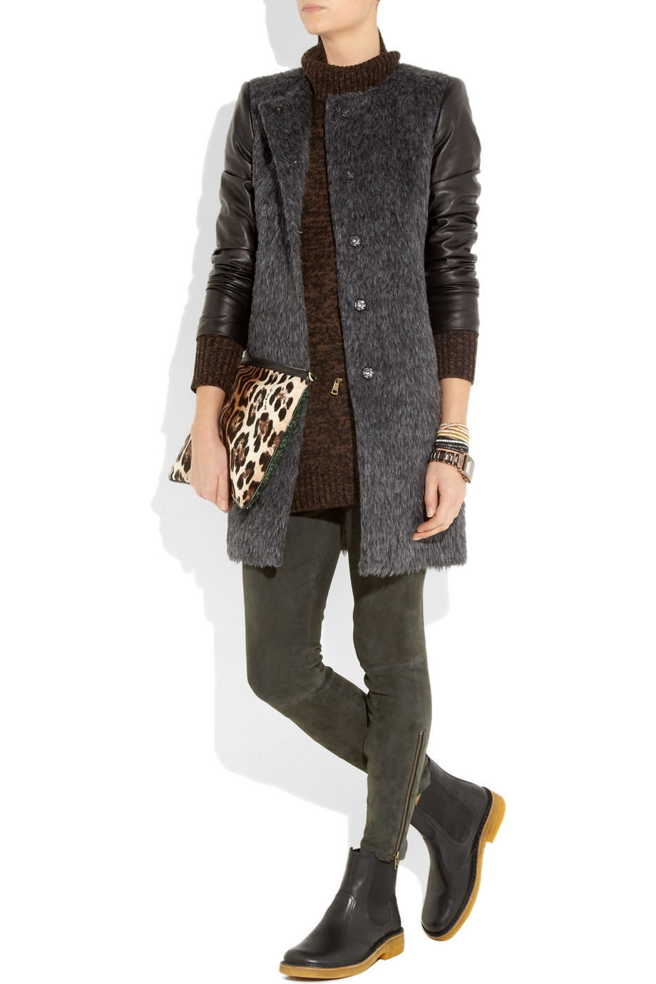 shearling chelsea boot