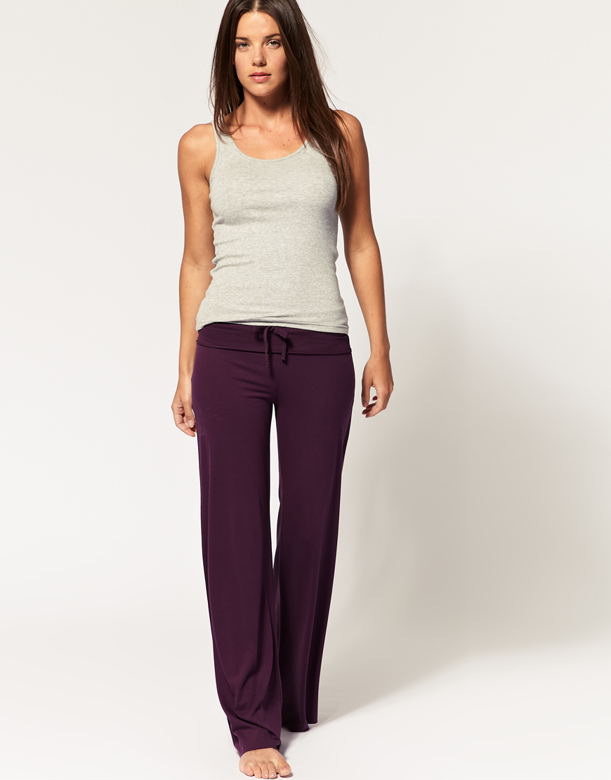 Asos Collection Asos Yoga Pants in Purple (plum) | Lyst