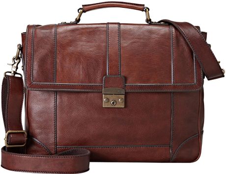 Fossil Lineage Messenger Bag in Brown for Men | Lyst