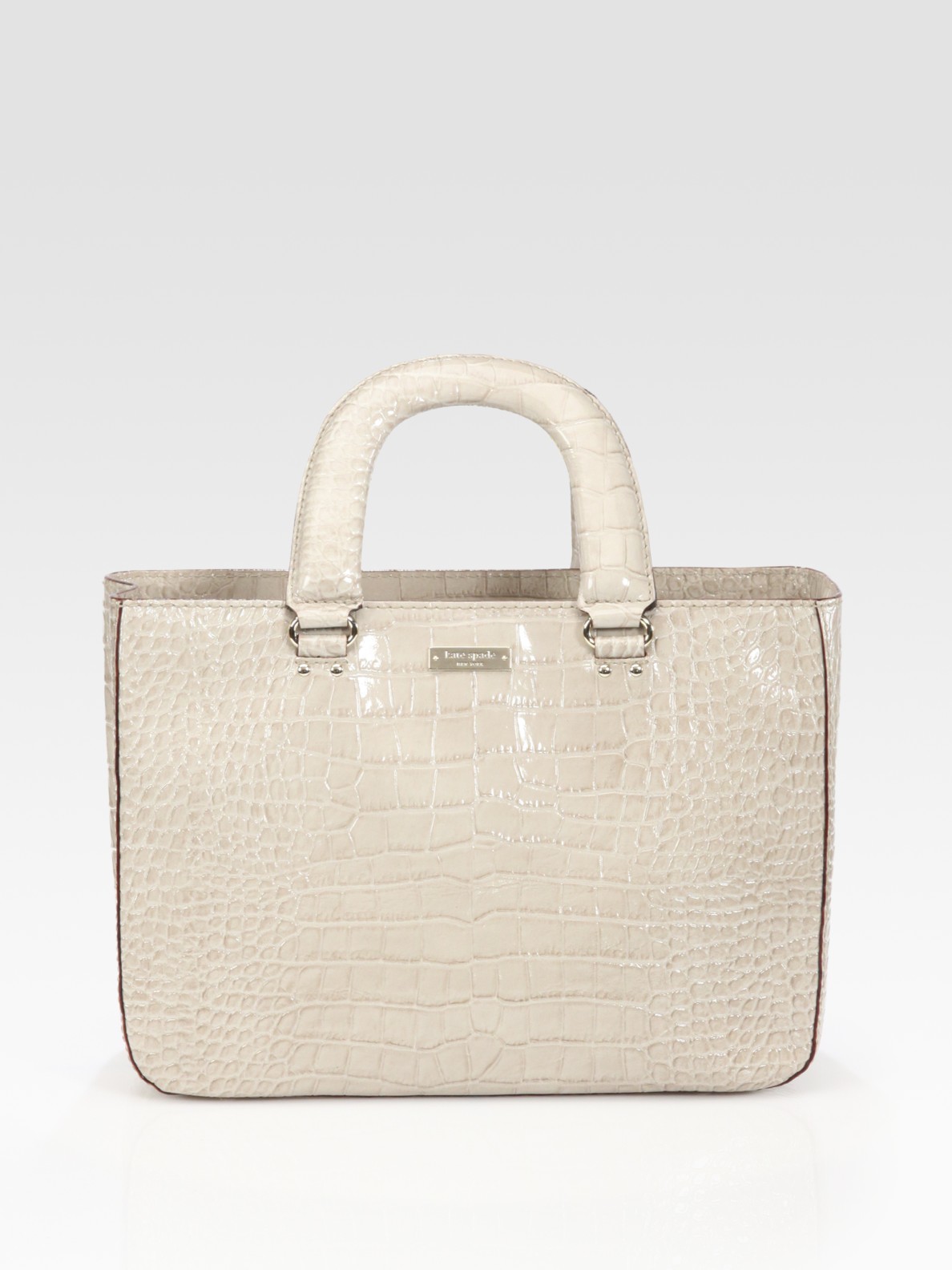 Lyst Kate Spade New York Jasper Croc Embossed Leather Tote Bag In Gallery