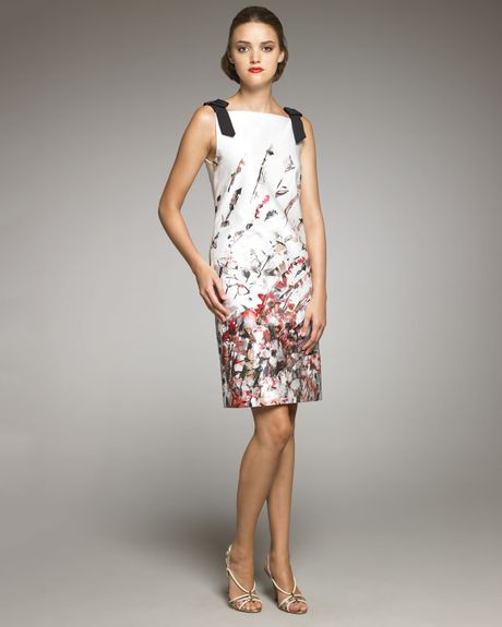 Carolina Herrera Abstract Floral-print Dress in Multicolor (multi ...