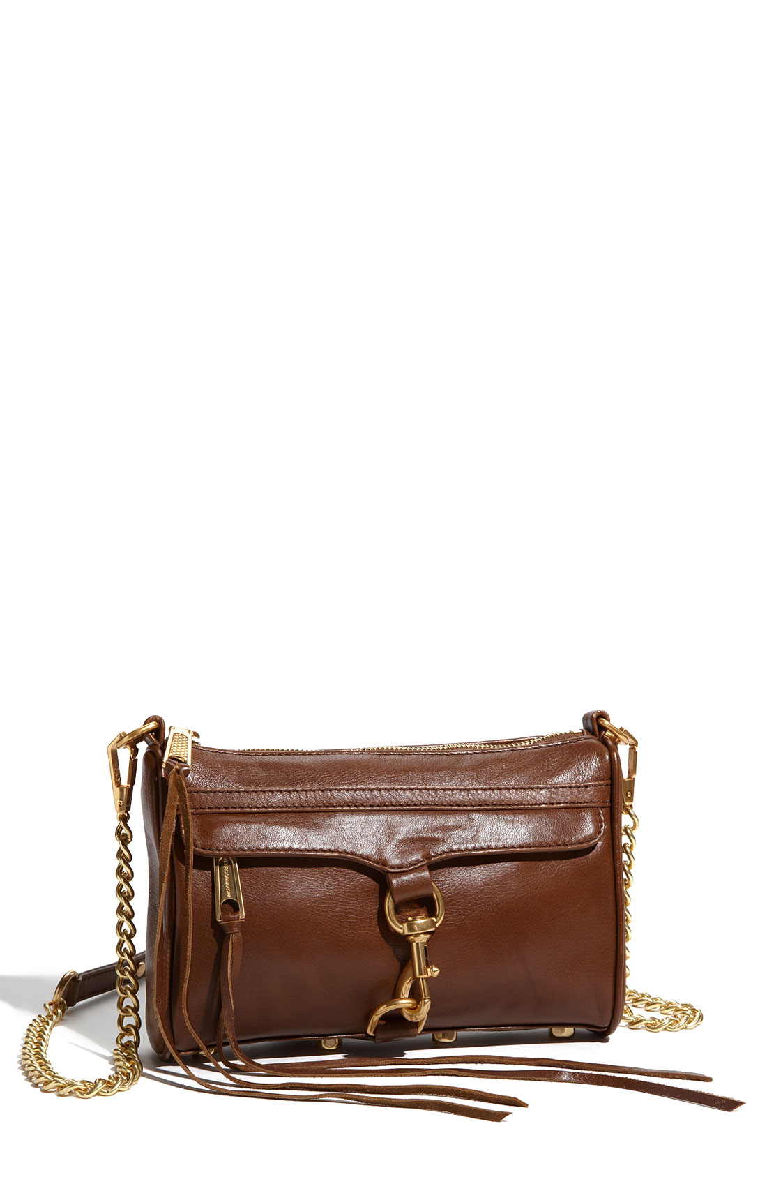 Rebecca Minkoff Mini Mac Clutch in Brown (chocolate) | Lyst