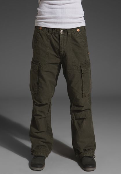 True Religion Anthony Cargo Pant in Green for Men (army) | Lyst