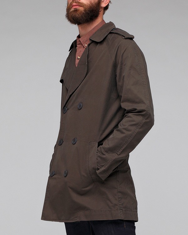 Life after denim Classic Trench Coat in Green for Men | Lyst