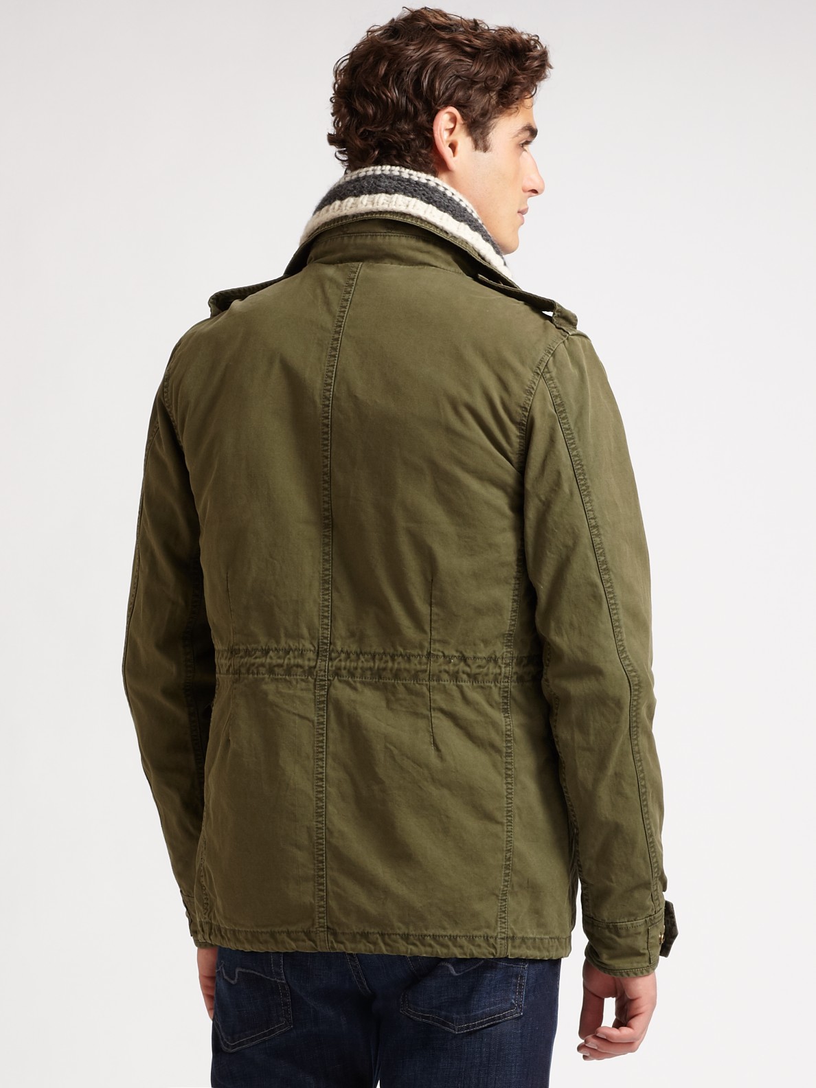 Lyst - Scotch & Soda Convertible Military Jacket in Green for Men