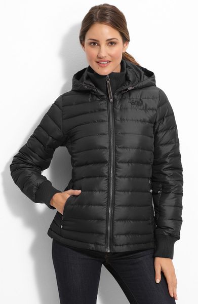The North Face Totally Down Hooded Jacket in Black (tnf black) | Lyst