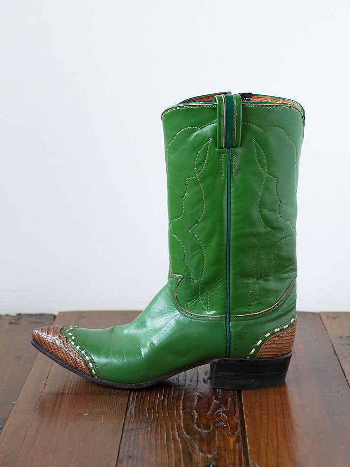 Lyst - Free People Vintage Cowboy Boots in Green