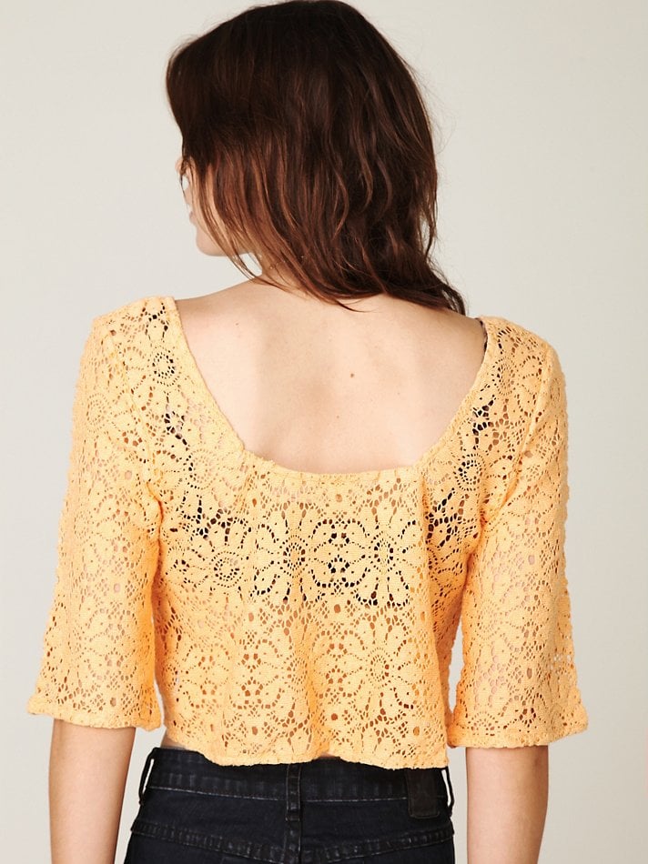 free people orange shirt