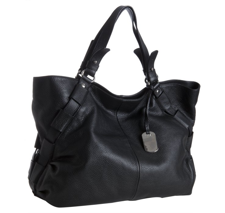 Lyst - Furla Black Leather Gam Tote Bag in Black