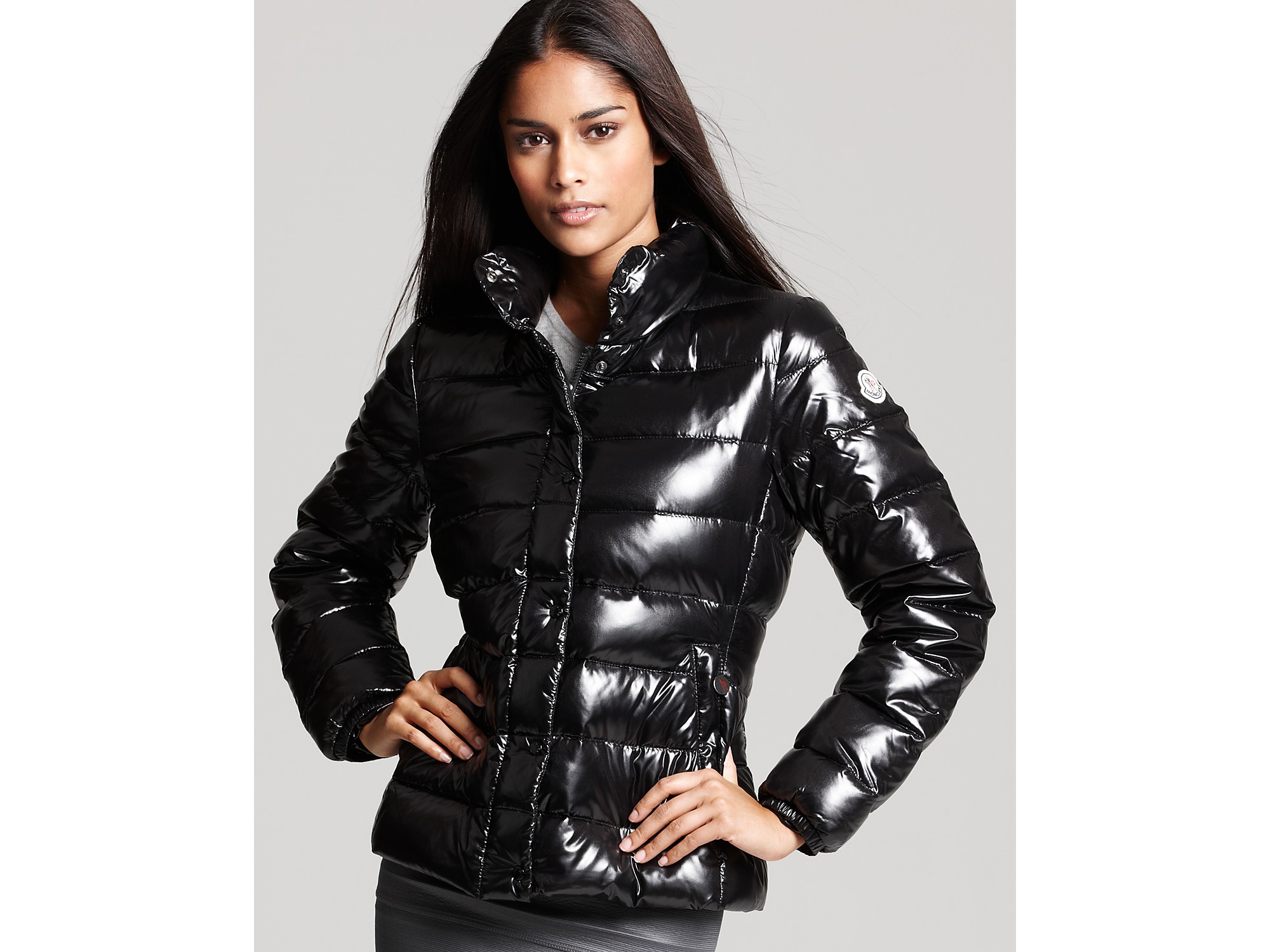 moncler black puffer coat