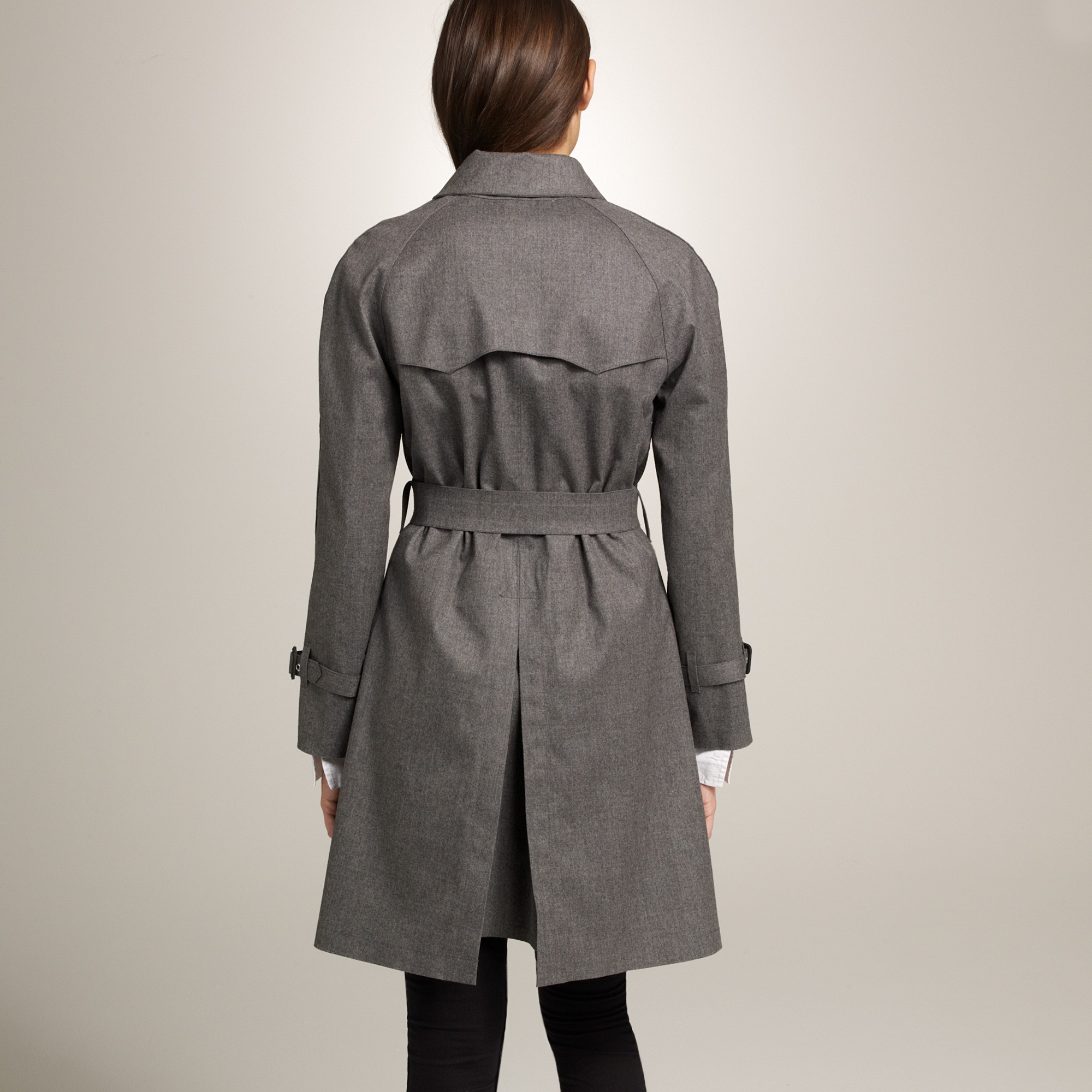 J.crew Mackintosh® Dollar Trench Coat in Bonded Wool Flannel in Gray | Lyst