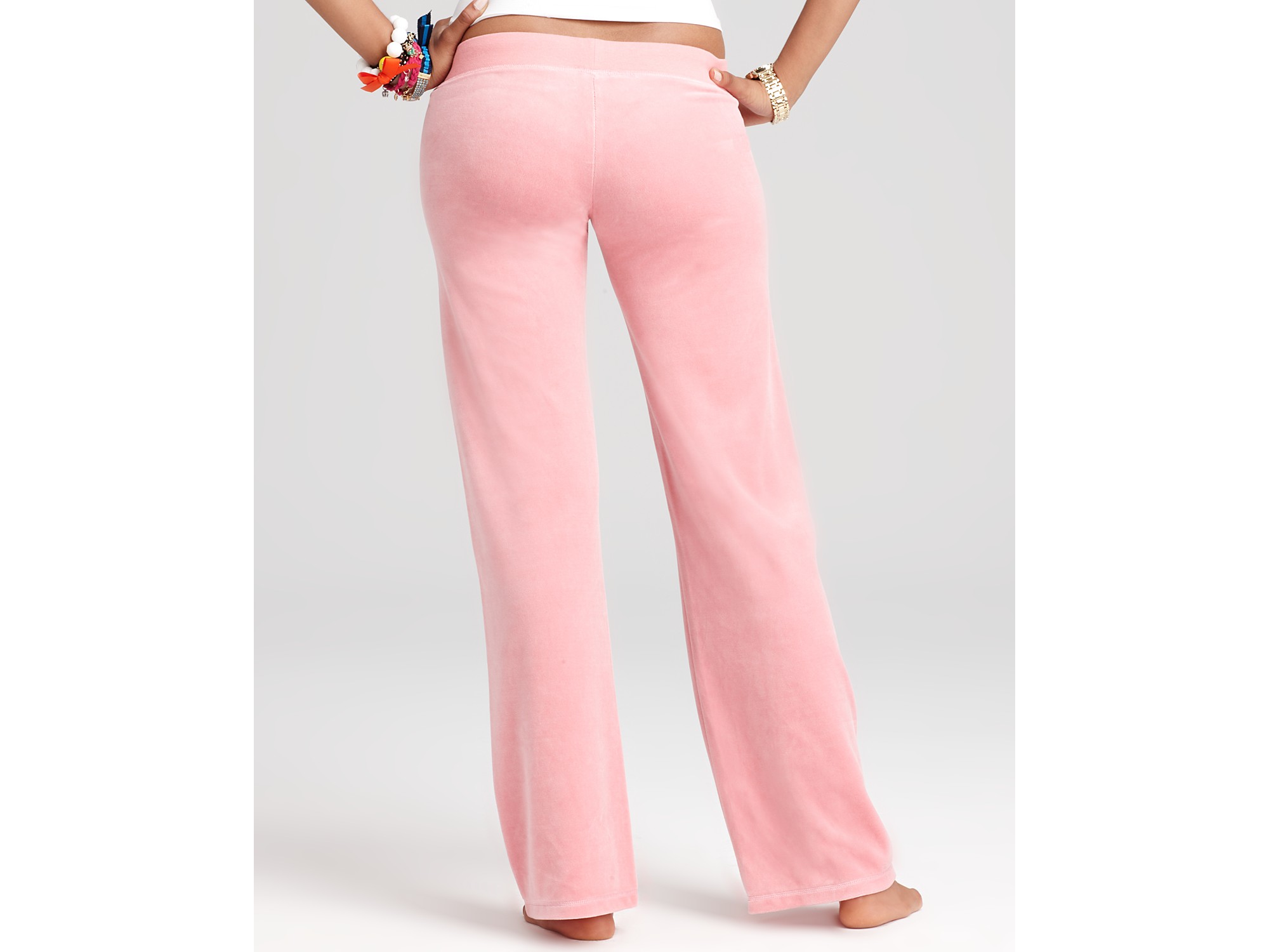 juicy couture velour pants pink