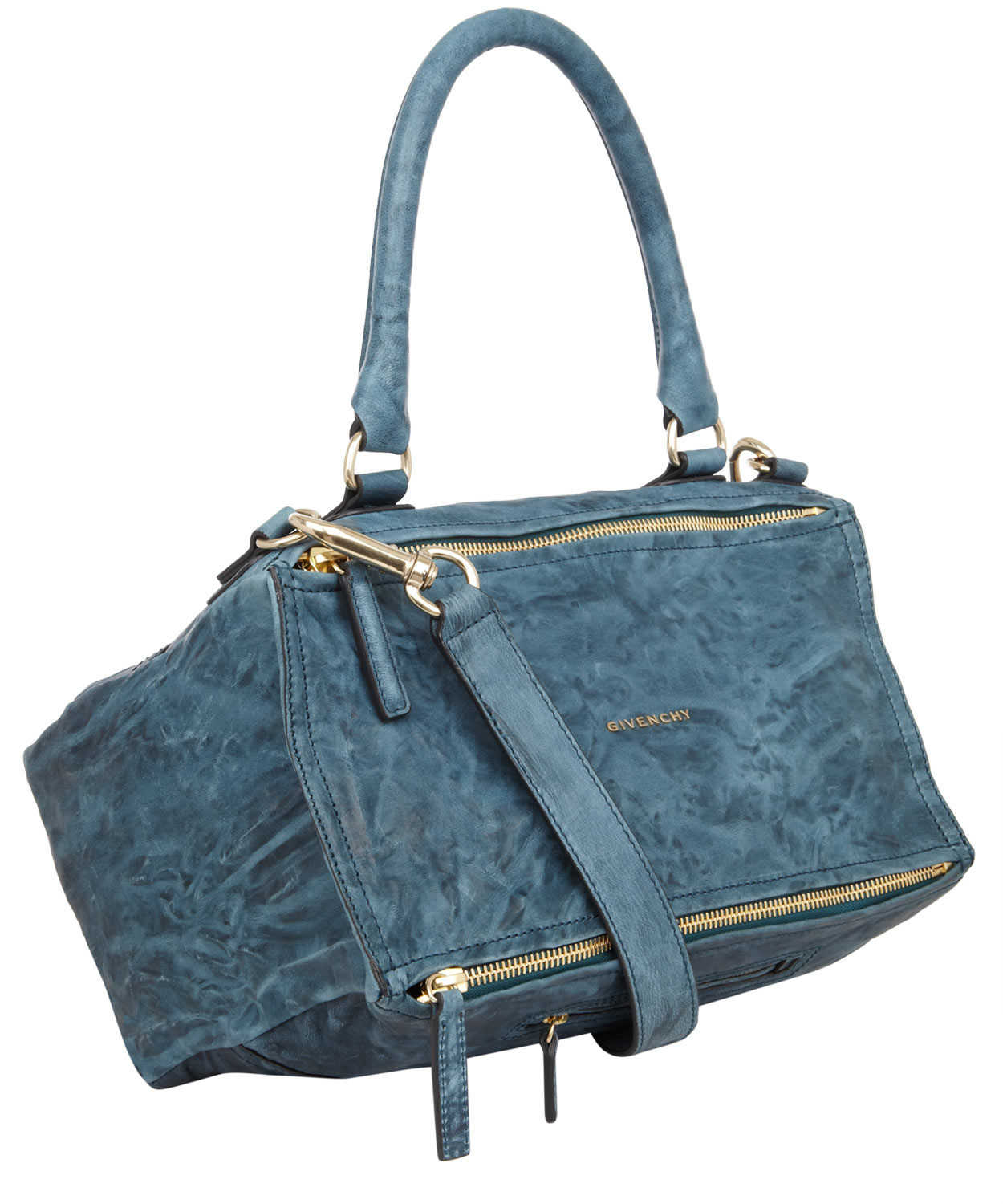 Givenchy Peacock Medium Washed Pandora Satchel in Blue - Lyst