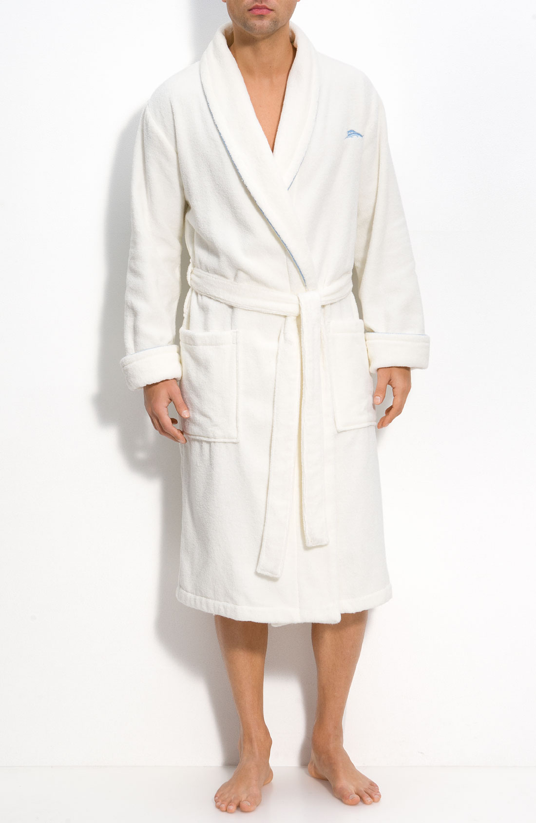 Tommy Bahama Terry Lounging Robe in White for Men (coconut) | Lyst