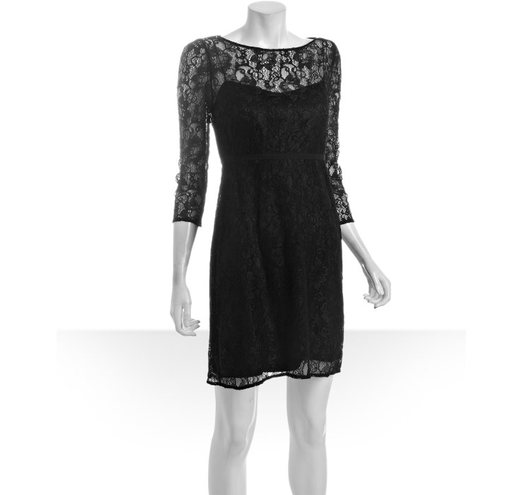 tahari black gown