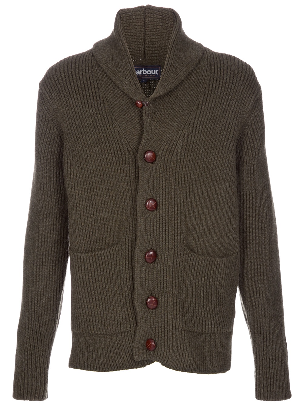 Barbour Clifton Shawl Neck Cardigan in Green for Men | Lyst