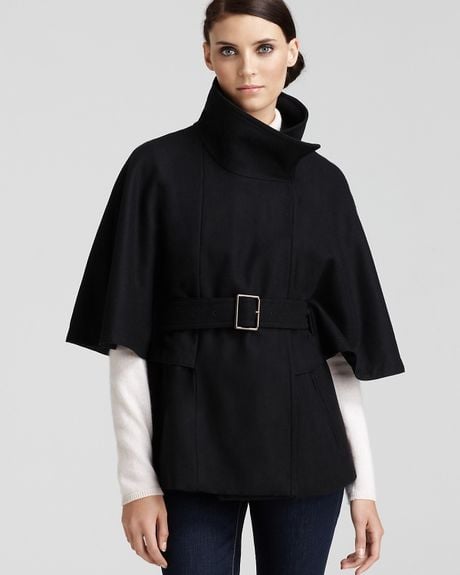 Marc New York Belted Cape Coat in Green (olive) | Lyst