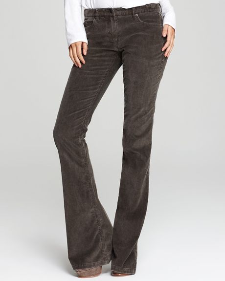 Theory Sineli Corduroy Pants in Gray (grey taupe) | Lyst