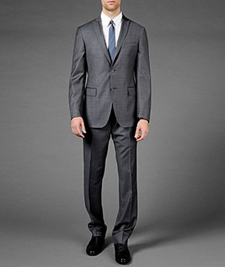 John Varvatos Hampton Modern Fit Suit in Gray for Men (concrete heather ...