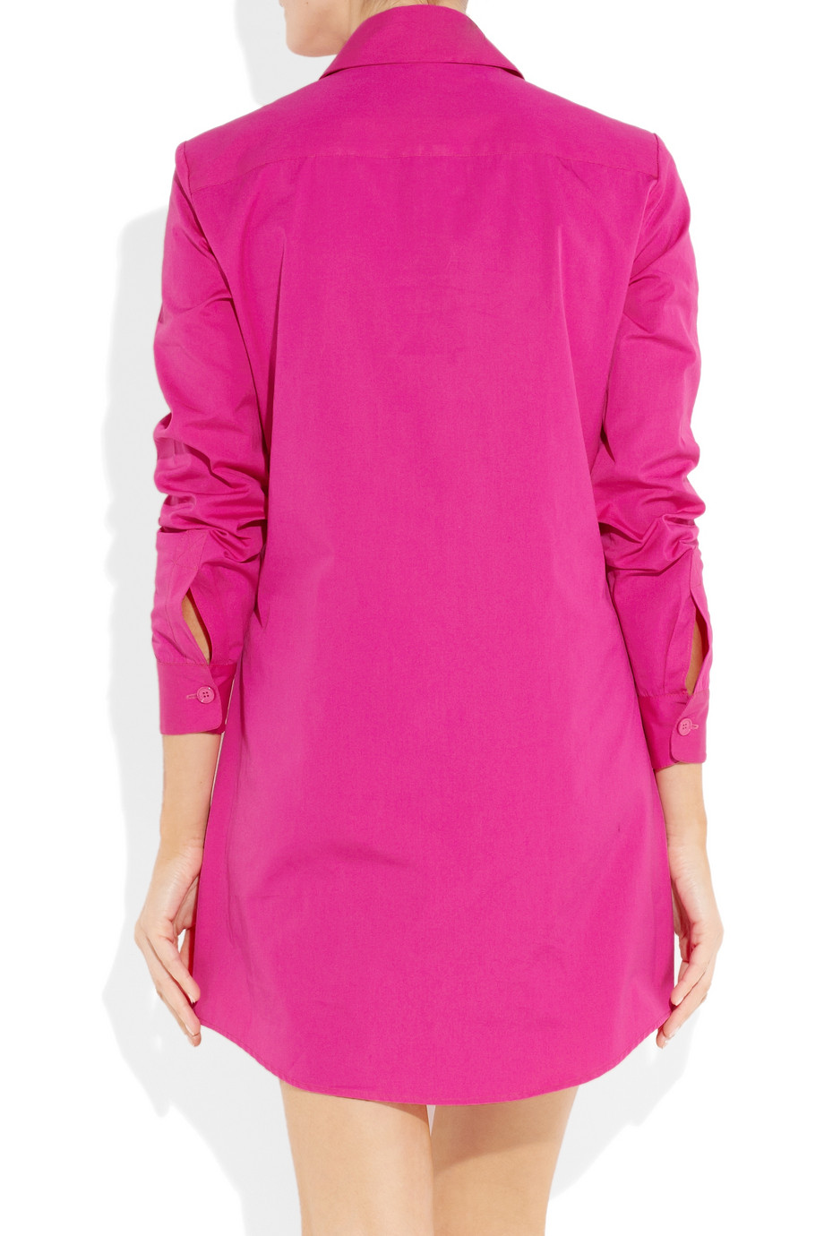 Michael kors Cotton Tunic Dress in Pink | Lyst