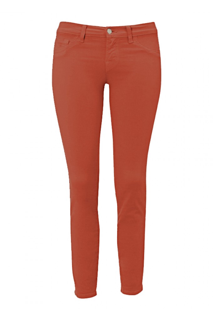 Donna Ida J Brand 811 Skinny Jeans - Blood Orange in Brown (orange) | Lyst